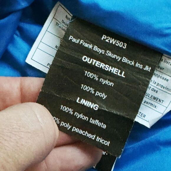 Paul Frank Boys Scurvy Winter Snowboarding Jacket With Snowguard Size Large - Picture 11 of 16